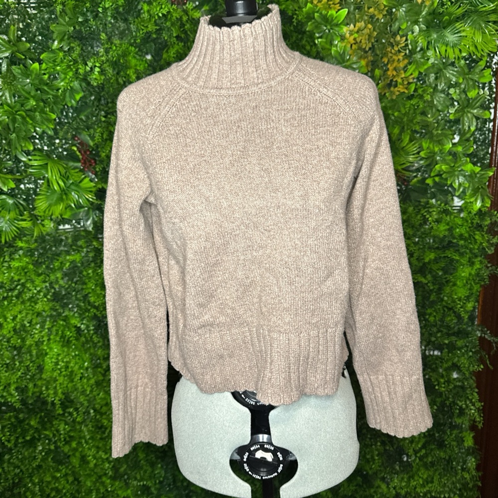 GAP Women's Cowl Neck Sweater - Beige